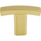 Elements 1-1/2" Overall Length Brushed Gold Square Thatcher Cabinet "T" Knob 859T-BG - alternate 2